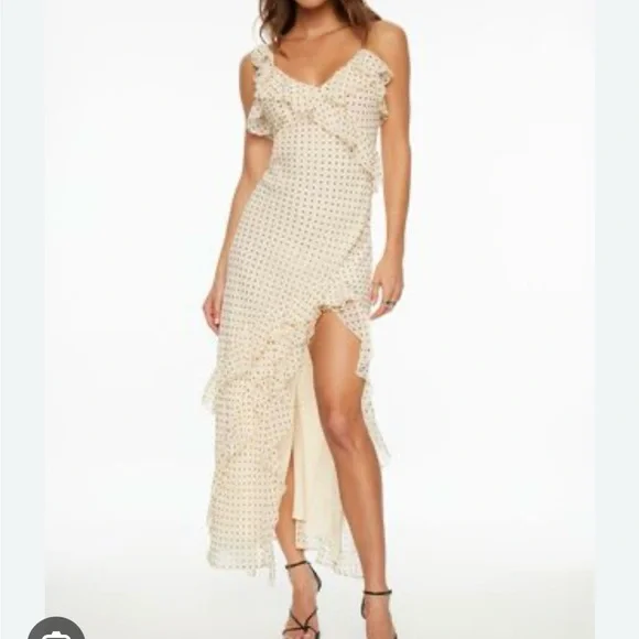 ISO DYNAMITE CHIFFON RUFFLE DRESS - Picture 1 of 1